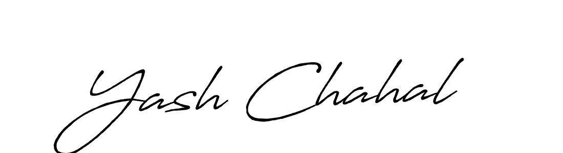 How to make Yash Chahal signature? Antro_Vectra_Bolder is a professional autograph style. Create handwritten signature for Yash Chahal name. Yash Chahal signature style 7 images and pictures png