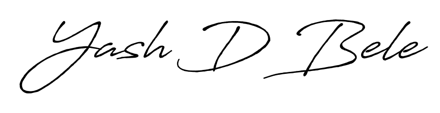 Create a beautiful signature design for name Yash D Bele. With this signature (Antro_Vectra_Bolder) fonts, you can make a handwritten signature for free. Yash D Bele signature style 7 images and pictures png