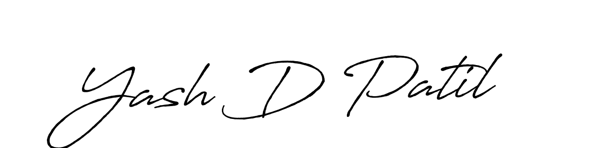 Also we have Yash D Patil name is the best signature style. Create professional handwritten signature collection using Antro_Vectra_Bolder autograph style. Yash D Patil signature style 7 images and pictures png