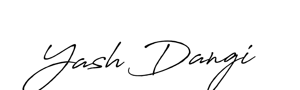 Also You can easily find your signature by using the search form. We will create Yash Dangi name handwritten signature images for you free of cost using Antro_Vectra_Bolder sign style. Yash Dangi signature style 7 images and pictures png