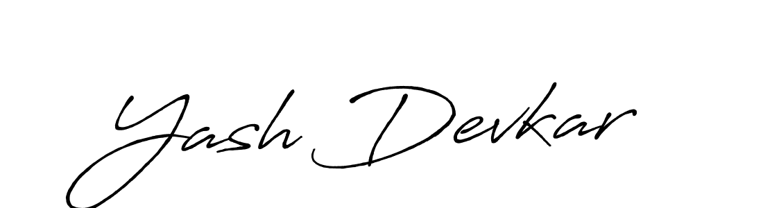 This is the best signature style for the Yash Devkar name. Also you like these signature font (Antro_Vectra_Bolder). Mix name signature. Yash Devkar signature style 7 images and pictures png
