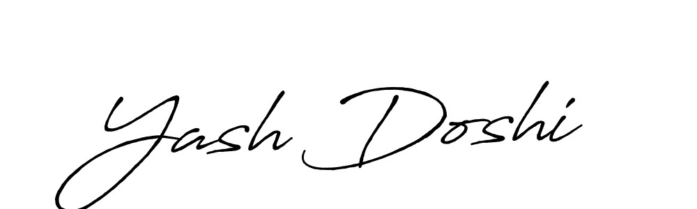 Make a beautiful signature design for name Yash Doshi. With this signature (Antro_Vectra_Bolder) style, you can create a handwritten signature for free. Yash Doshi signature style 7 images and pictures png