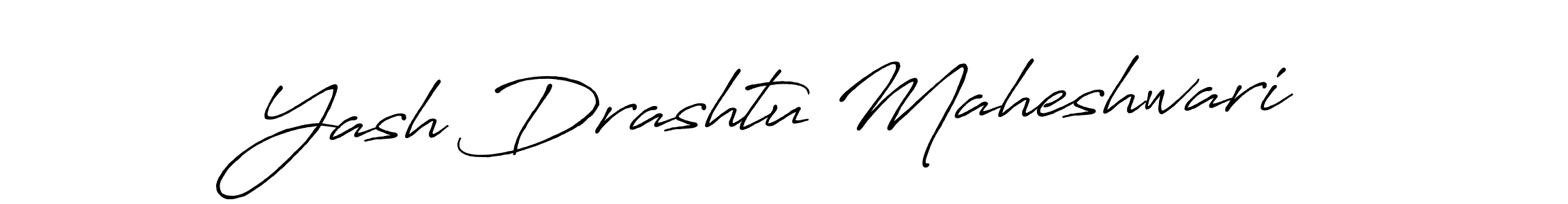 Antro_Vectra_Bolder is a professional signature style that is perfect for those who want to add a touch of class to their signature. It is also a great choice for those who want to make their signature more unique. Get Yash Drashtu Maheshwari name to fancy signature for free. Yash Drashtu Maheshwari signature style 7 images and pictures png