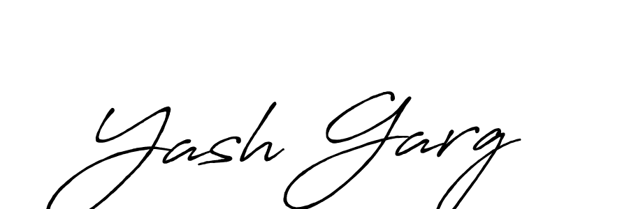 Similarly Antro_Vectra_Bolder is the best handwritten signature design. Signature creator online .You can use it as an online autograph creator for name Yash Garg. Yash Garg signature style 7 images and pictures png