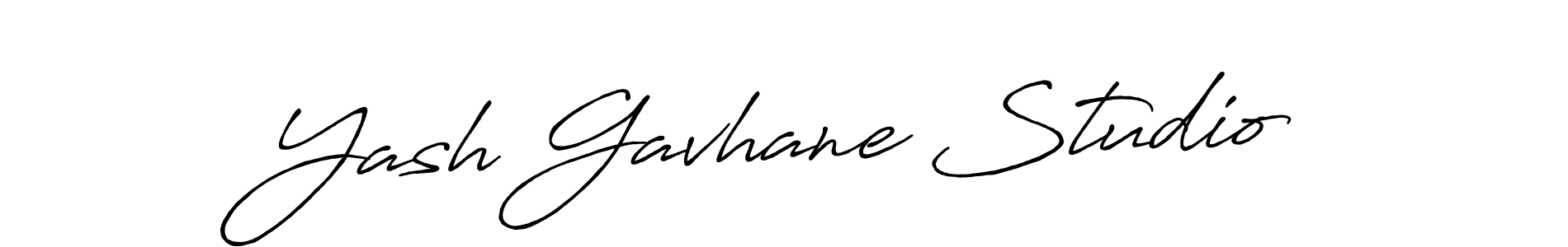 How to Draw Yash Gavhane Studio signature style? Antro_Vectra_Bolder is a latest design signature styles for name Yash Gavhane Studio. Yash Gavhane Studio signature style 7 images and pictures png