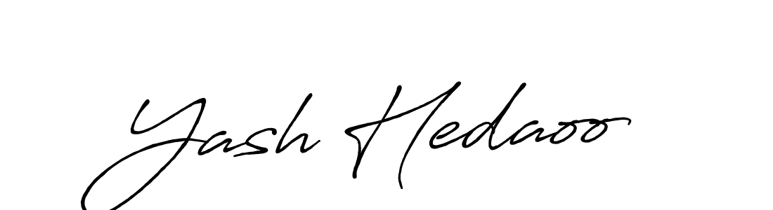 if you are searching for the best signature style for your name Yash Hedaoo. so please give up your signature search. here we have designed multiple signature styles  using Antro_Vectra_Bolder. Yash Hedaoo signature style 7 images and pictures png