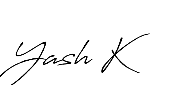 You should practise on your own different ways (Antro_Vectra_Bolder) to write your name (Yash K) in signature. don't let someone else do it for you. Yash K signature style 7 images and pictures png