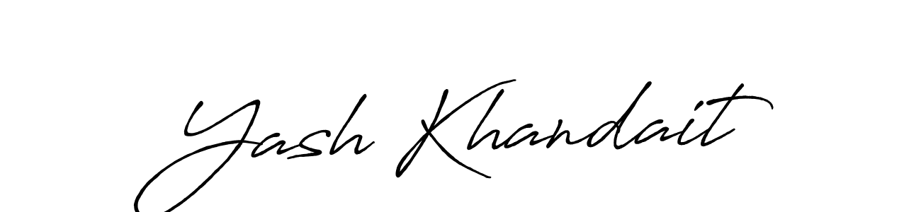 How to make Yash Khandait signature? Antro_Vectra_Bolder is a professional autograph style. Create handwritten signature for Yash Khandait name. Yash Khandait signature style 7 images and pictures png