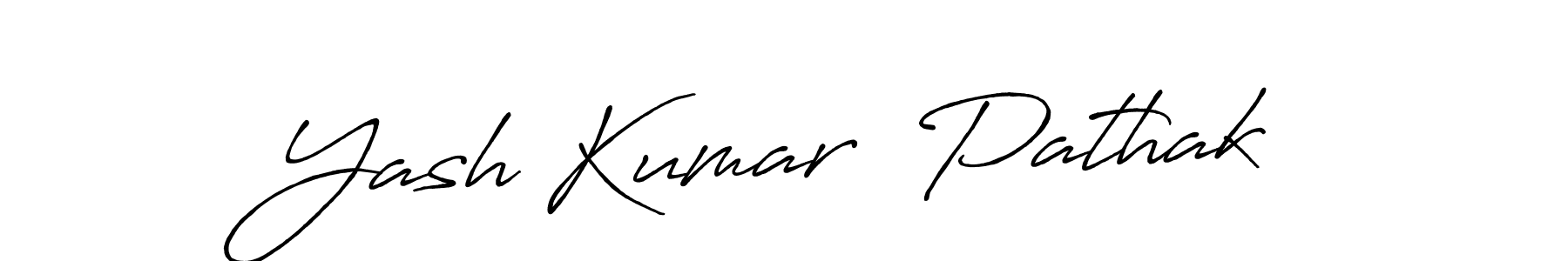 How to make Yash Kumar  Pathak signature? Antro_Vectra_Bolder is a professional autograph style. Create handwritten signature for Yash Kumar  Pathak name. Yash Kumar  Pathak signature style 7 images and pictures png