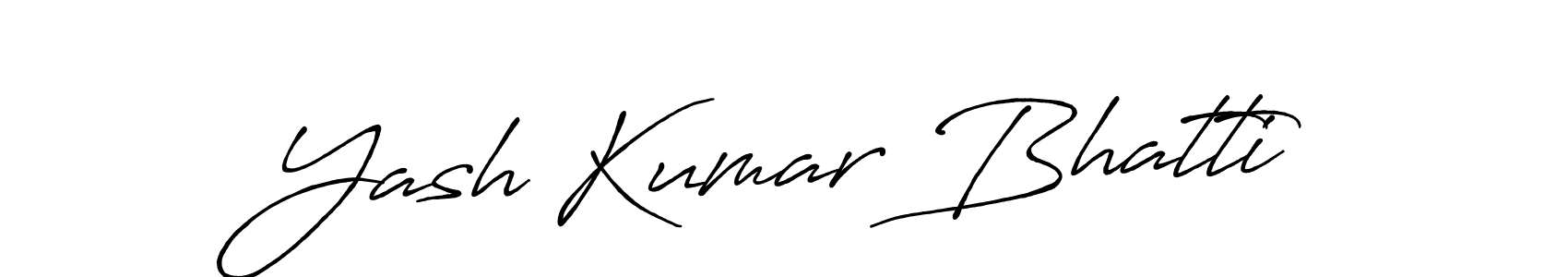 Also we have Yash Kumar Bhatti name is the best signature style. Create professional handwritten signature collection using Antro_Vectra_Bolder autograph style. Yash Kumar Bhatti signature style 7 images and pictures png