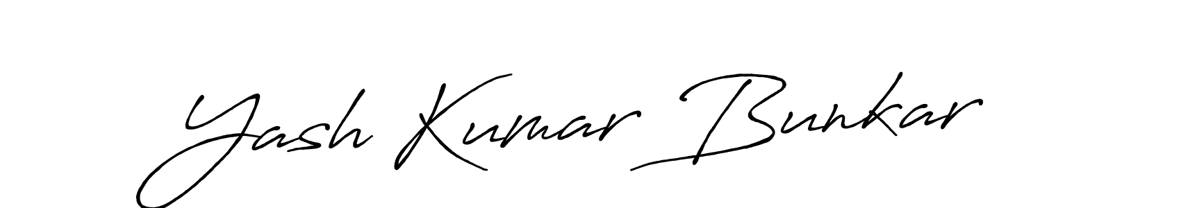 Once you've used our free online signature maker to create your best signature Antro_Vectra_Bolder style, it's time to enjoy all of the benefits that Yash Kumar Bunkar name signing documents. Yash Kumar Bunkar signature style 7 images and pictures png