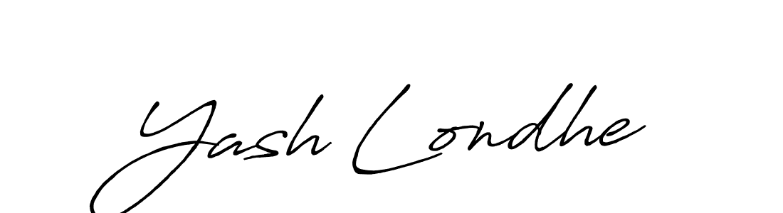 Make a short Yash Londhe signature style. Manage your documents anywhere anytime using Antro_Vectra_Bolder. Create and add eSignatures, submit forms, share and send files easily. Yash Londhe signature style 7 images and pictures png