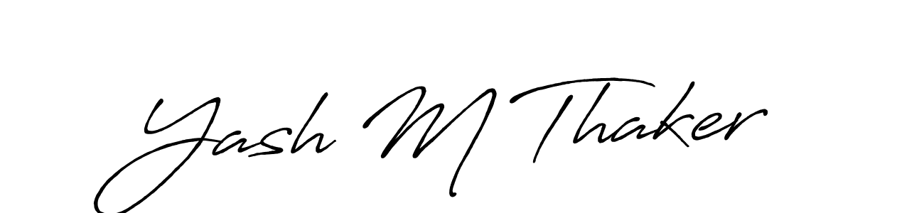 Here are the top 10 professional signature styles for the name Yash M Thaker. These are the best autograph styles you can use for your name. Yash M Thaker signature style 7 images and pictures png