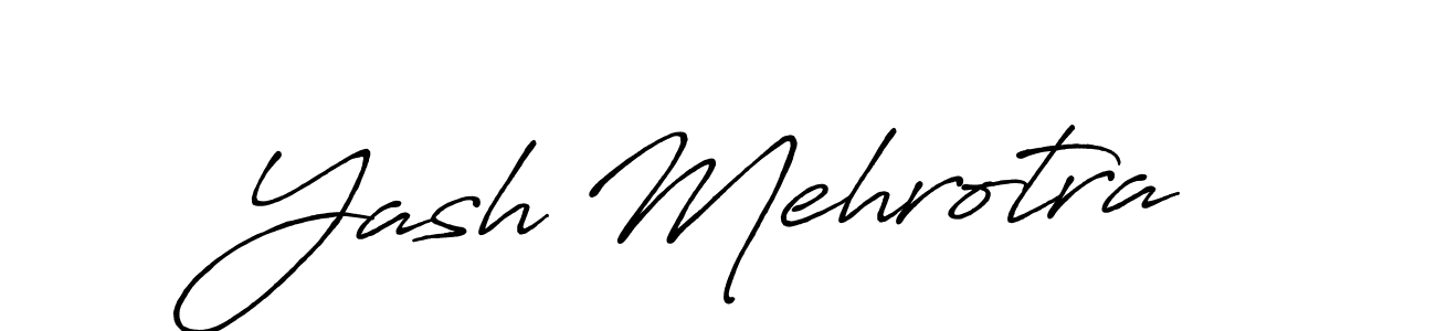 Also You can easily find your signature by using the search form. We will create Yash Mehrotra name handwritten signature images for you free of cost using Antro_Vectra_Bolder sign style. Yash Mehrotra signature style 7 images and pictures png