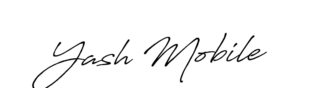 It looks lik you need a new signature style for name Yash Mobile. Design unique handwritten (Antro_Vectra_Bolder) signature with our free signature maker in just a few clicks. Yash Mobile signature style 7 images and pictures png