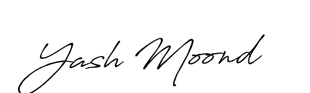 Also You can easily find your signature by using the search form. We will create Yash Moond name handwritten signature images for you free of cost using Antro_Vectra_Bolder sign style. Yash Moond signature style 7 images and pictures png