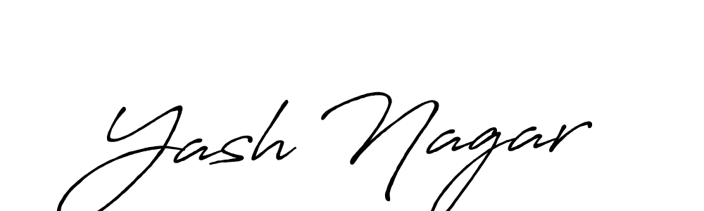 How to make Yash Nagar signature? Antro_Vectra_Bolder is a professional autograph style. Create handwritten signature for Yash Nagar name. Yash Nagar signature style 7 images and pictures png
