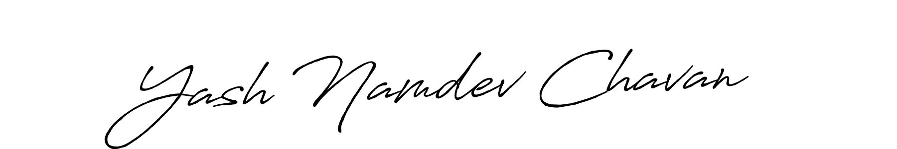 Make a beautiful signature design for name Yash Namdev Chavan. With this signature (Antro_Vectra_Bolder) style, you can create a handwritten signature for free. Yash Namdev Chavan signature style 7 images and pictures png