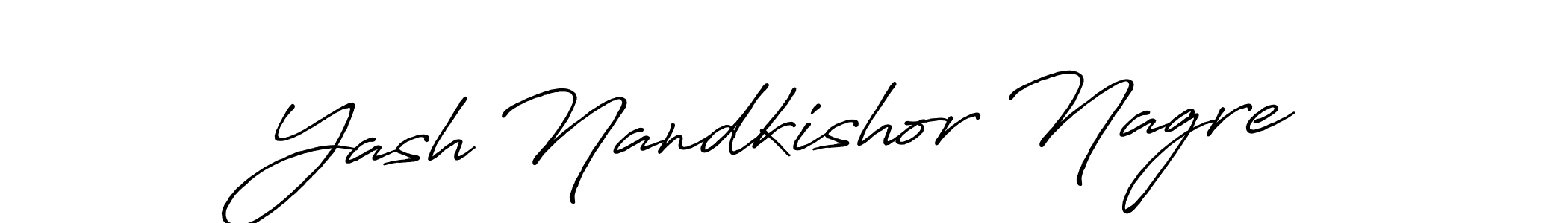 Similarly Antro_Vectra_Bolder is the best handwritten signature design. Signature creator online .You can use it as an online autograph creator for name Yash Nandkishor Nagre. Yash Nandkishor Nagre signature style 7 images and pictures png