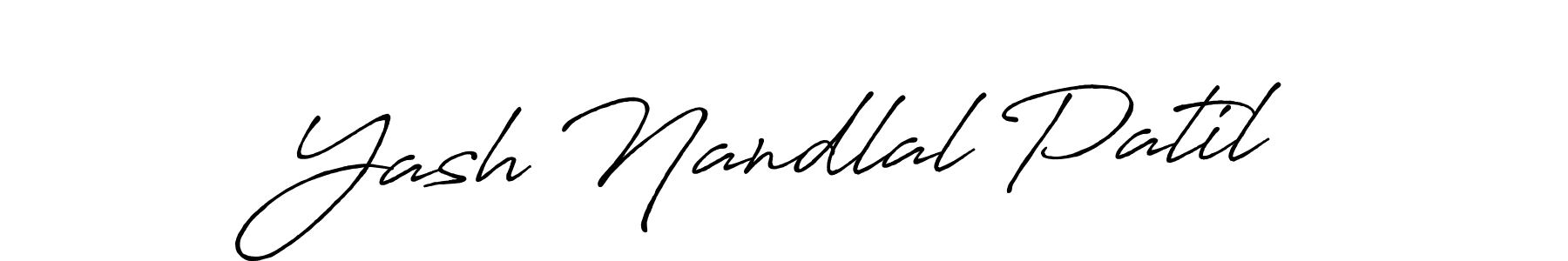 Also You can easily find your signature by using the search form. We will create Yash Nandlal Patil name handwritten signature images for you free of cost using Antro_Vectra_Bolder sign style. Yash Nandlal Patil signature style 7 images and pictures png