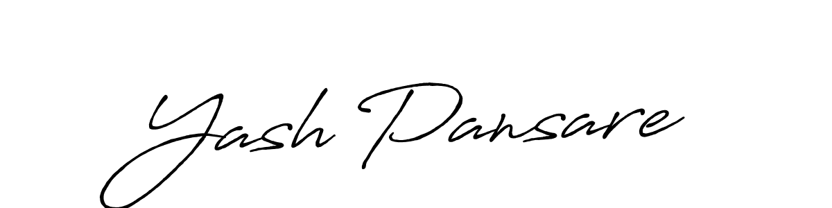 How to make Yash Pansare name signature. Use Antro_Vectra_Bolder style for creating short signs online. This is the latest handwritten sign. Yash Pansare signature style 7 images and pictures png