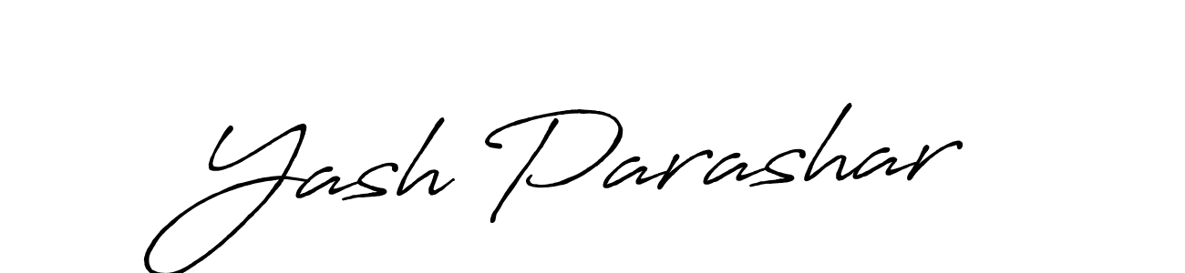 Use a signature maker to create a handwritten signature online. With this signature software, you can design (Antro_Vectra_Bolder) your own signature for name Yash Parashar. Yash Parashar signature style 7 images and pictures png