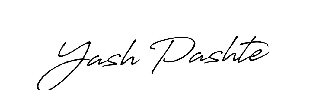 Design your own signature with our free online signature maker. With this signature software, you can create a handwritten (Antro_Vectra_Bolder) signature for name Yash Pashte. Yash Pashte signature style 7 images and pictures png