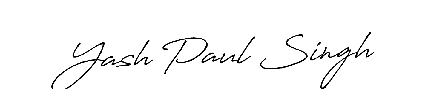 Also we have Yash Paul Singh name is the best signature style. Create professional handwritten signature collection using Antro_Vectra_Bolder autograph style. Yash Paul Singh signature style 7 images and pictures png