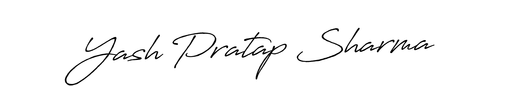 Similarly Antro_Vectra_Bolder is the best handwritten signature design. Signature creator online .You can use it as an online autograph creator for name Yash Pratap Sharma. Yash Pratap Sharma signature style 7 images and pictures png