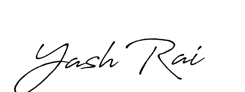 How to make Yash Rai name signature. Use Antro_Vectra_Bolder style for creating short signs online. This is the latest handwritten sign. Yash Rai signature style 7 images and pictures png