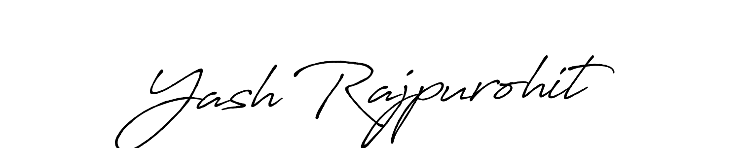 How to make Yash Rajpurohit signature? Antro_Vectra_Bolder is a professional autograph style. Create handwritten signature for Yash Rajpurohit name. Yash Rajpurohit signature style 7 images and pictures png
