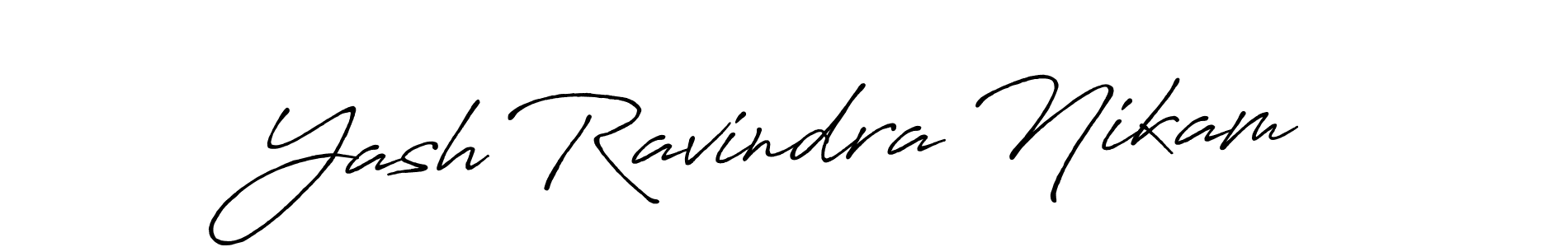 You can use this online signature creator to create a handwritten signature for the name Yash Ravindra Nikam. This is the best online autograph maker. Yash Ravindra Nikam signature style 7 images and pictures png