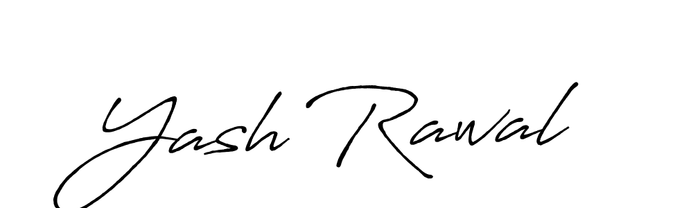 Design your own signature with our free online signature maker. With this signature software, you can create a handwritten (Antro_Vectra_Bolder) signature for name Yash Rawal. Yash Rawal signature style 7 images and pictures png