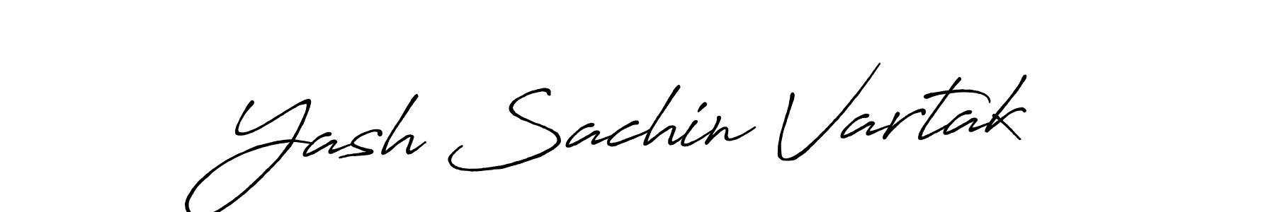 Yash Sachin Vartak stylish signature style. Best Handwritten Sign (Antro_Vectra_Bolder) for my name. Handwritten Signature Collection Ideas for my name Yash Sachin Vartak. Yash Sachin Vartak signature style 7 images and pictures png