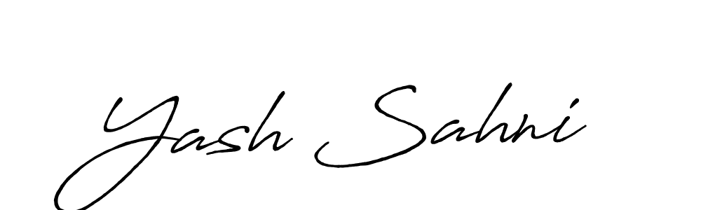 How to Draw Yash Sahni signature style? Antro_Vectra_Bolder is a latest design signature styles for name Yash Sahni. Yash Sahni signature style 7 images and pictures png