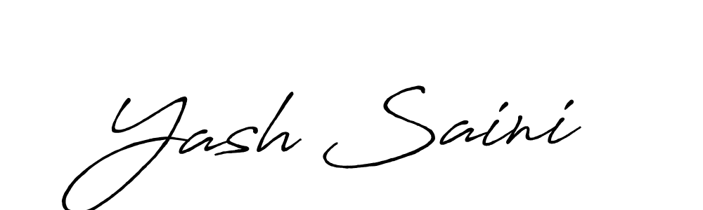 Make a beautiful signature design for name Yash Saini. Use this online signature maker to create a handwritten signature for free. Yash Saini signature style 7 images and pictures png