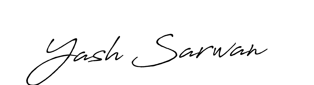 Antro_Vectra_Bolder is a professional signature style that is perfect for those who want to add a touch of class to their signature. It is also a great choice for those who want to make their signature more unique. Get Yash Sarwan name to fancy signature for free. Yash Sarwan signature style 7 images and pictures png
