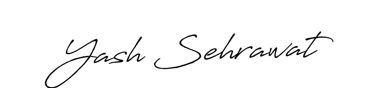 Similarly Antro_Vectra_Bolder is the best handwritten signature design. Signature creator online .You can use it as an online autograph creator for name Yash Sehrawat. Yash Sehrawat signature style 7 images and pictures png