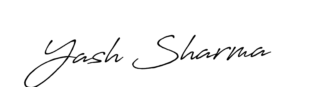 How to make Yash Sharma signature? Antro_Vectra_Bolder is a professional autograph style. Create handwritten signature for Yash Sharma name. Yash Sharma signature style 7 images and pictures png