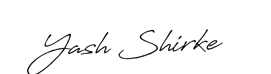 Yash Shirke stylish signature style. Best Handwritten Sign (Antro_Vectra_Bolder) for my name. Handwritten Signature Collection Ideas for my name Yash Shirke. Yash Shirke signature style 7 images and pictures png