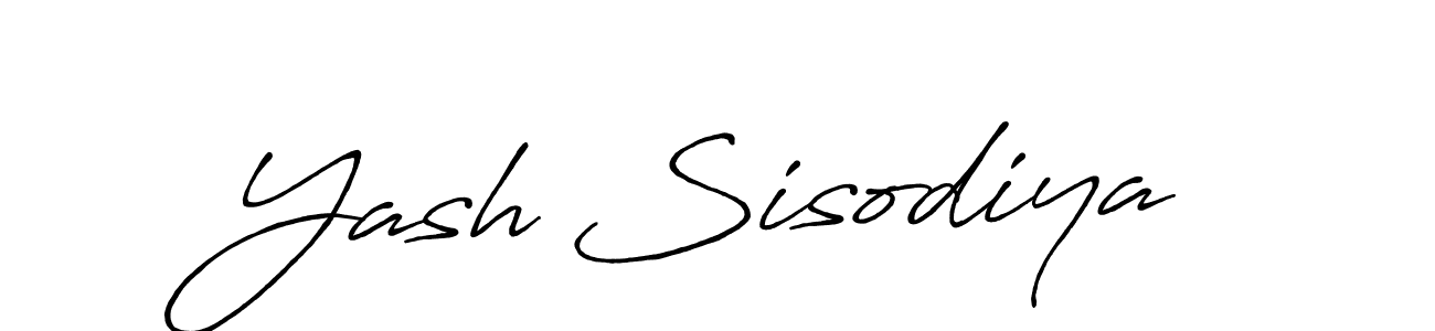 Also we have Yash Sisodiya name is the best signature style. Create professional handwritten signature collection using Antro_Vectra_Bolder autograph style. Yash Sisodiya signature style 7 images and pictures png