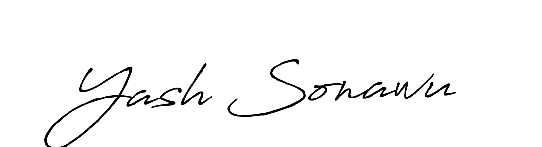 This is the best signature style for the Yash Sonawu name. Also you like these signature font (Antro_Vectra_Bolder). Mix name signature. Yash Sonawu signature style 7 images and pictures png