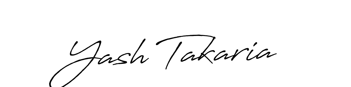 Use a signature maker to create a handwritten signature online. With this signature software, you can design (Antro_Vectra_Bolder) your own signature for name Yash Takaria. Yash Takaria signature style 7 images and pictures png