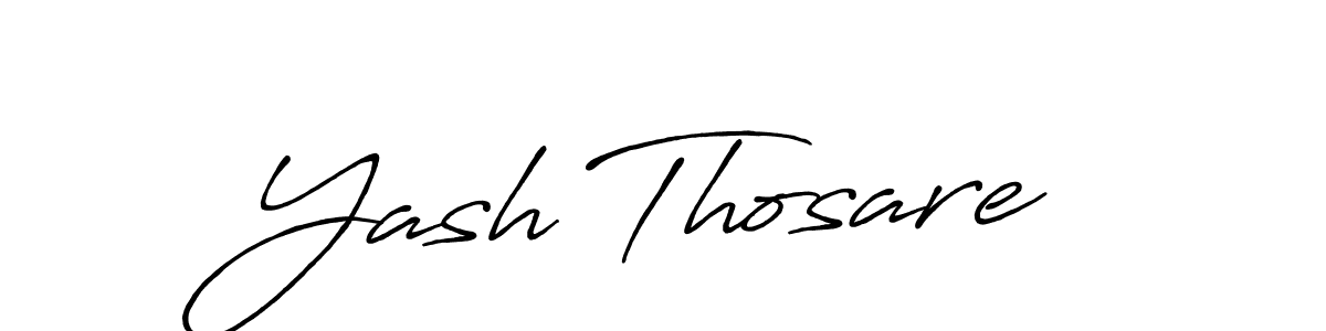 How to make Yash Thosare signature? Antro_Vectra_Bolder is a professional autograph style. Create handwritten signature for Yash Thosare name. Yash Thosare signature style 7 images and pictures png