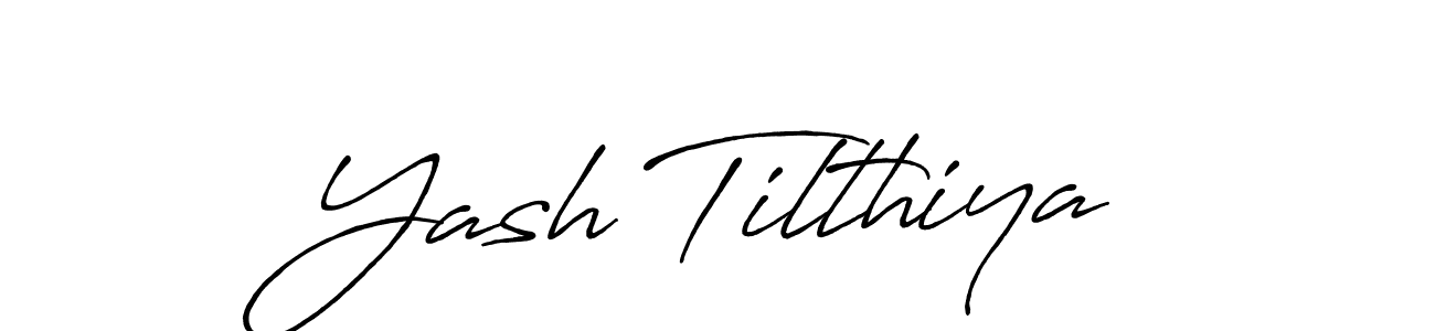 Make a short Yash Tilthiya signature style. Manage your documents anywhere anytime using Antro_Vectra_Bolder. Create and add eSignatures, submit forms, share and send files easily. Yash Tilthiya signature style 7 images and pictures png