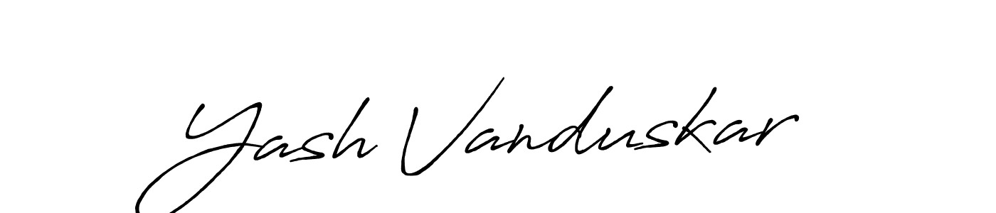 How to Draw Yash Vanduskar signature style? Antro_Vectra_Bolder is a latest design signature styles for name Yash Vanduskar. Yash Vanduskar signature style 7 images and pictures png