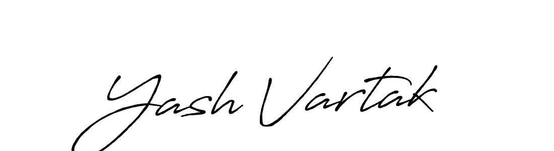 Also we have Yash Vartak name is the best signature style. Create professional handwritten signature collection using Antro_Vectra_Bolder autograph style. Yash Vartak signature style 7 images and pictures png