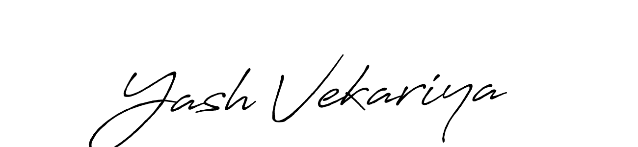 How to make Yash Vekariya signature? Antro_Vectra_Bolder is a professional autograph style. Create handwritten signature for Yash Vekariya name. Yash Vekariya signature style 7 images and pictures png