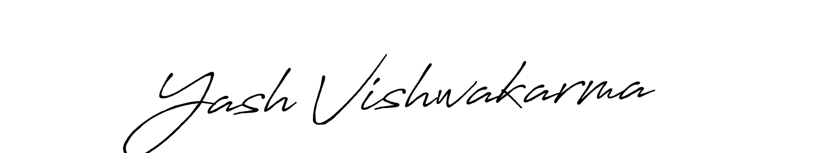 Similarly Antro_Vectra_Bolder is the best handwritten signature design. Signature creator online .You can use it as an online autograph creator for name Yash Vishwakarma. Yash Vishwakarma signature style 7 images and pictures png