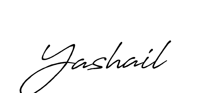 How to make Yashail name signature. Use Antro_Vectra_Bolder style for creating short signs online. This is the latest handwritten sign. Yashail signature style 7 images and pictures png